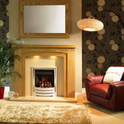 Benidorm Solid Oak Fireplace